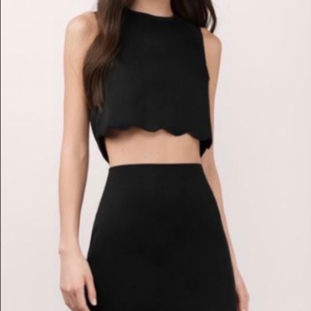 Two Piece Scallop Dress